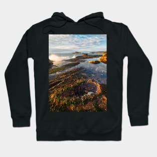 Crater in the rocks at Umina Point Hoodie